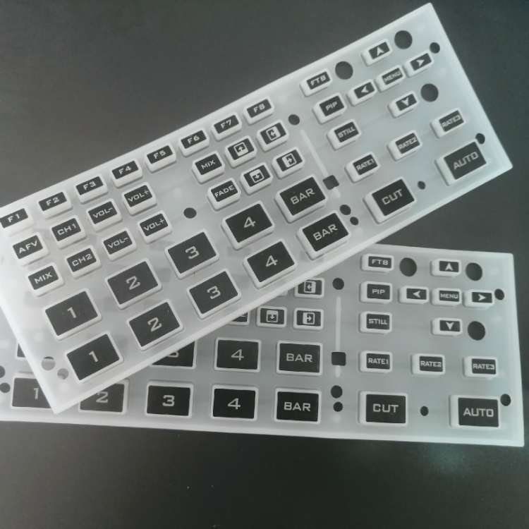 Milky white translucent button Multifunctional fire equipment special silicone button