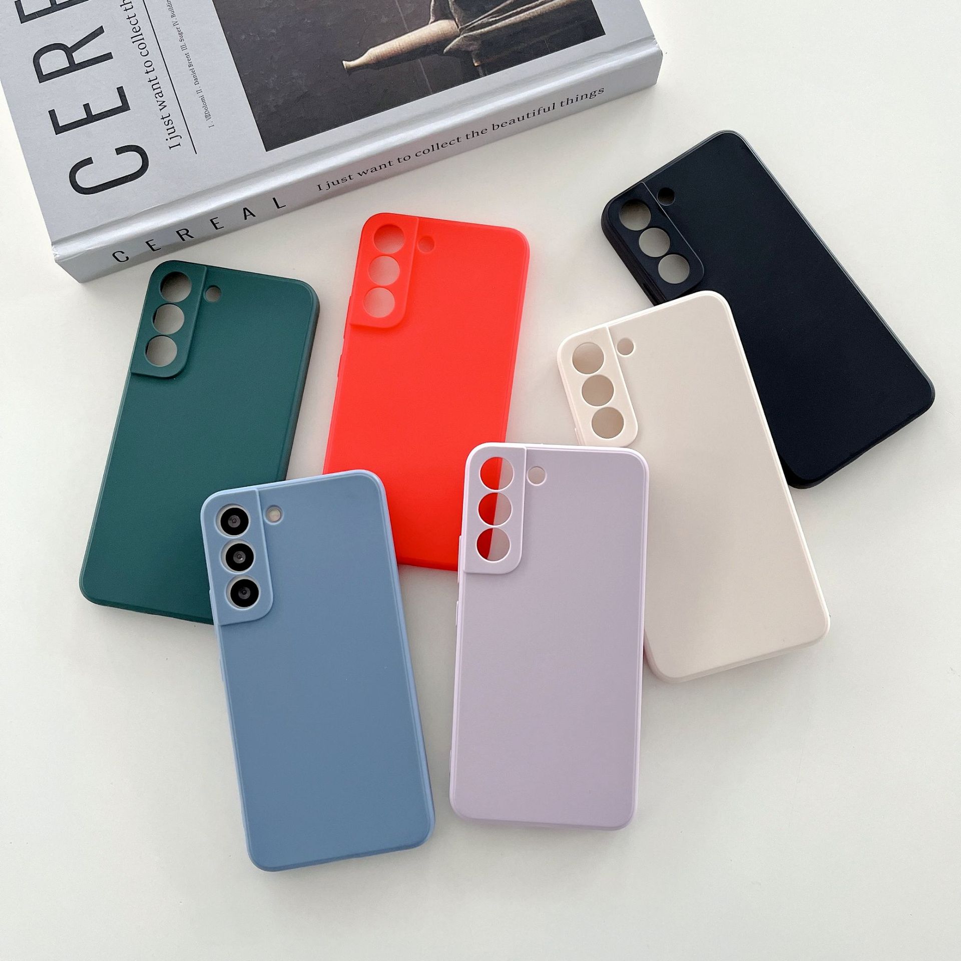 Samsung S22 fine hole frosted TPU straight edge A53A13 protective cover note20 Rubik's cube silicone phone case