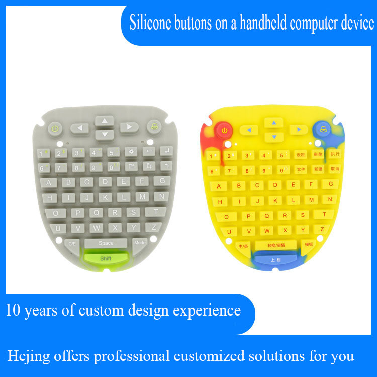 Silicone button manufacturer handheld computer controller silicone button instrument conductive silicone rubber button