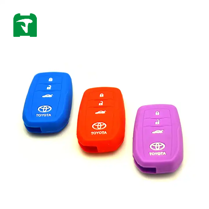 Customized Durable New Design Fashion Protective Intelligent Silicone Car Key Cover For ToyotaCustomized Durable Silicone Car Ke
